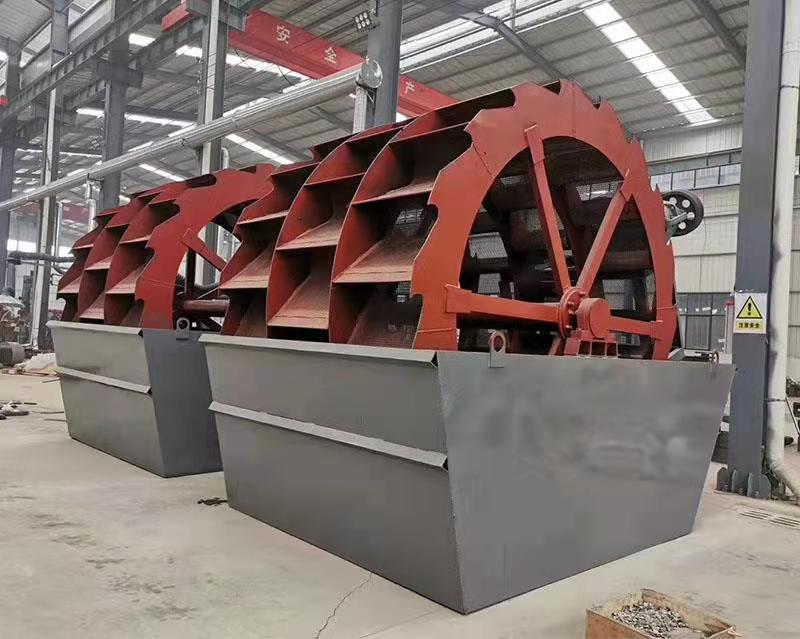 Wheel sand washing machine