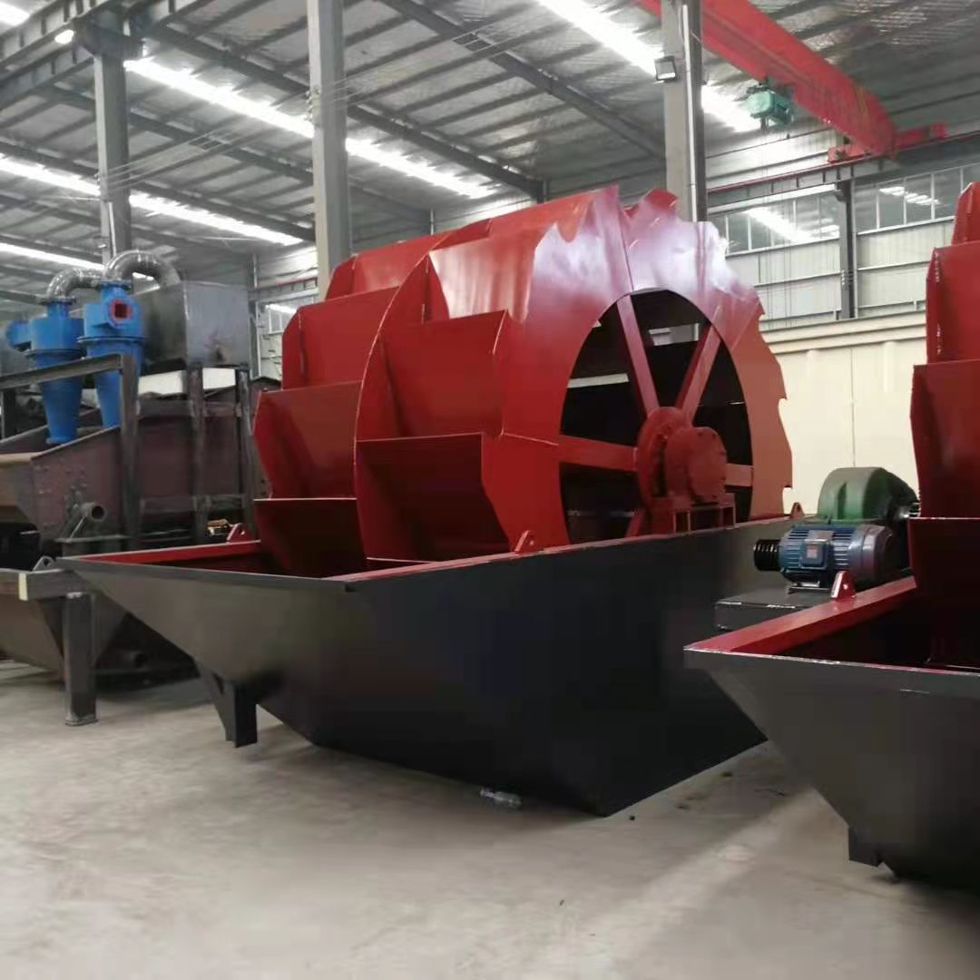 Wheel sand washing machine